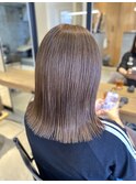 大人ボブ/ミルクティーグレージュ/