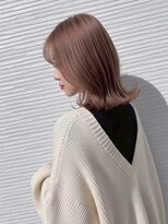 リン モアナバイヘッドライト 武蔵小杉2号店(lynn Moana by HEADLIGHT) lynn【武蔵小杉】#ミディアムレイヤー#ピンクベージュ#ブリーチ