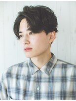 リノバイホヌア(Lino by hoNua.) メンズマッシュ センターパート ニュアンスパーマ