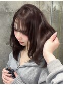 黒髪カタログ/オリーブグレー/ココアベージュ/に見せるヘア