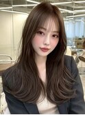 髪質改善/韓国/縮毛矯正/顔周り/ダブルカラー/学割/レイヤー