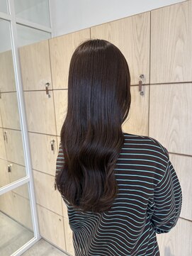 アドラーブル 万代店 (adorable) 透明感ナチュラルブラウンブリーチなしワンカラー20代30代