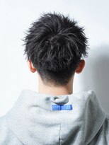 アルファ 新宿(alpha)&nbsp;フェザーパーマ/ブルーブラック/刈り上げセンターパート[新宿]