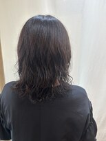 ココカラヘアー ニコ(cococara hair nico)&nbsp;ミディアムパーマ/鎖骨ボブ/前髪あり