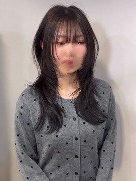 カミケン 黒岩店　kamiken・ セミロングのハッシュカット【カミケン黒岩店/福島】