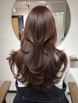 エトワ 中央店(etoi)&nbsp;大分ハッシュカット胸上鎖骨下ミディアムレイヤースタイルかるめ