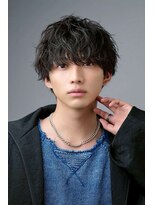 ブラック サッポロ(BLUCK SAPXOXO)&nbsp;men's大通駅学割U24眉毛波巻きシャドウパーマスパイキーショート