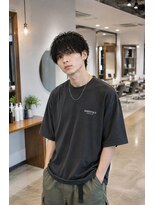 MEN's Baguz MEN'Sカット/ MEN'Sパーマ/ MEN'Sカラー 無造作ウェーブの韓国風メンズマッシュ