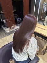 リゴ ヘアー(RIGO hair)&nbsp;艶感ピンクブラウンロング