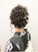 和装お呼ばれ大人上品ルーズセットヘアアレンジ