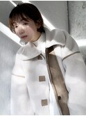 丸みショートスタイル_スリークボブ厚めバングローライト_27061