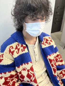 ヘアー アイス 御器所本店(HAIR ICI) マッシュウルフ×パーマ