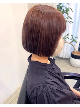 イースエモーション(ease et motion) 【天神 今泉 大名】ミニボブ ピンクオレンジ