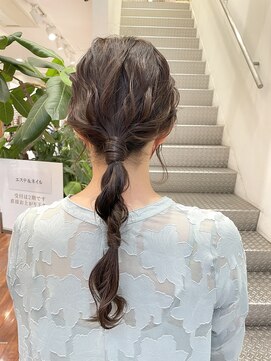 カッツ 元町店(CUT S) ゆるめ編みおろしヘア