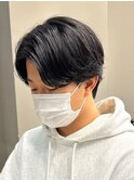 センターパート波巻きパーマスパイラルパーマツイストスパイラル