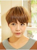前髪長め大人小顔ショート30代40代50代　藤沢