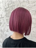 30.40代白髪ぼかしダブルカラーベリーピンク