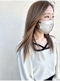 ロング×ミルクティー×美髪