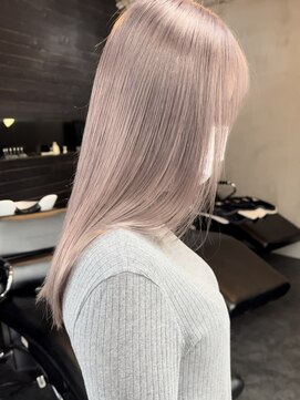 キラ 原宿(KILLA) カール/セミディ/シアーカラー/姫カット/ミルクティーベージュ