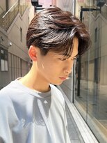 ガーデン 銀座(GARDEN)&nbsp;艶センターパートニュアンスパーマカルマパーマダークアッシュ