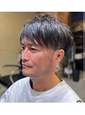ツーブロックショート
