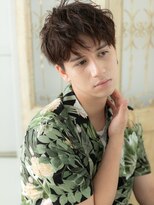 モッズ ヘア 福岡姪浜店(mod's hair)&nbsp;mod's姪浜/メンズパーマ爽やか束感刈り上げフェザーショートg