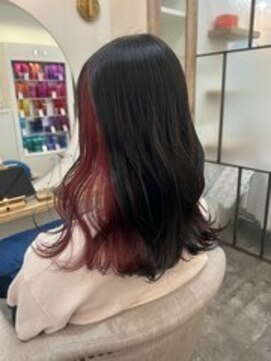 シアエミュー 新越谷店(SHEER emu) レッド×地毛/SHEERemu新越谷