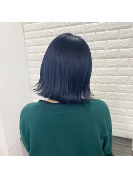 トーン(tone) ネイビーブルー/ブルーブラック/韓国ボブ