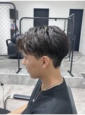 刈り上げセンターパート