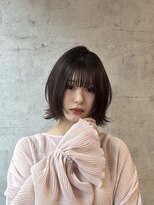 オーロ(ORO) レイヤーボブ×パープルブラウン