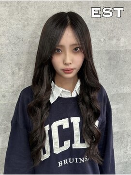 エスト 大阪梅田(EST) レミー100%高級人毛/53cm☆シールエクステ80枚+馴染ませカット