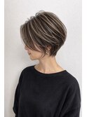 ハイライト　名東区　ショート　レイヤー　ロング　白髪ぼかし