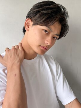 リヤン 表参道(lyann) 刈り上げセンターパートモテ髪無造作好感度◎アップバングa