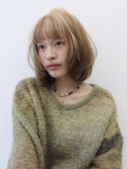 FIG Hair Design【フィグ】【3月28日 NEW OPEN（予定）】の写真/理想の透明感を叶えるケアブリーチ×デザインカラー♪相談できるから初めてでも安心【ダブルカラー】