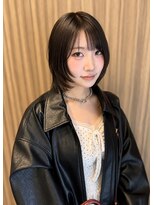 リエル 札幌大通(Lielle) レイヤーボブ×ダークグレー