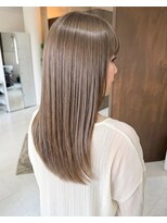 零秒女髪 千里丘店 艶髪まとまり美髪ロングストレートカラー髪質改善髪質改善カラー