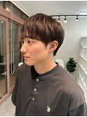 ［刈り上げないメンズショート］
