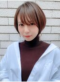 【成田】ショート/ミルクブラウン/顔周り/30代40代50代/銀座19