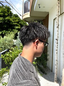 オーロ 緑地公園店(ORO) 爽やかツーブロック 夏髪