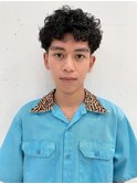 刈り上げ　バーバー　パーマ　センターパート［札幌/大通］