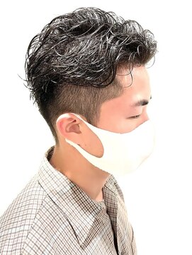 銀座マツナガ 神田店 爽やかマットショート☆ビジネス刈り上げツーブロックブラック