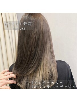 ワット 原宿店(W) 担当Satomiインナーカラーホワイティベージュ♪