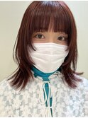【藤沢/辻堂】ウルフ/姫カット/レイヤー/暖色/赤髪