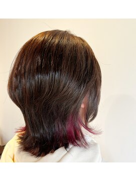 ペスカケイクリエイティブ(PESCA K-CREATIVE) ナチュラルウルフにインナーカラー