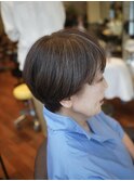 マッシュ/ショート/白髪ぼかし/ハイライト/40代/50代/60代