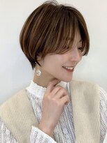 ハローバイシー 仙台(Hello by Sea)&nbsp;ブリーチなしハイトーン×ショート/ボブ[仙台]ピンクブラウン