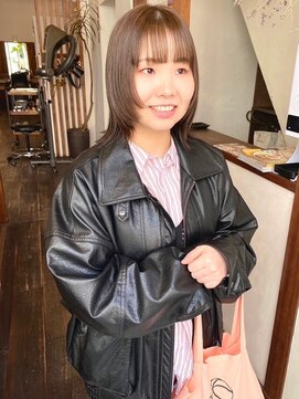 モク 大阪梅田店(MOK) 【ハイ透明感カラー】まとまるウルフ