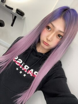 ビューティ スタジオ モッズ トウキョウ(beauty studio M.O.D TOKYO) 原色カラーグラデーションエクステ