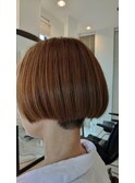 ツーブロックショートボブ