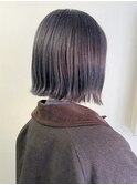 ショートボブ大人ショートヘアワンカラーブリーチなしカラー横浜